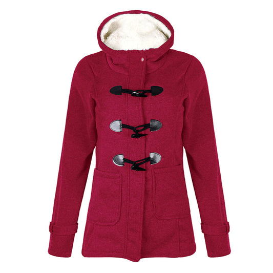 Hooded Long Winter Jacket With Front Pocket