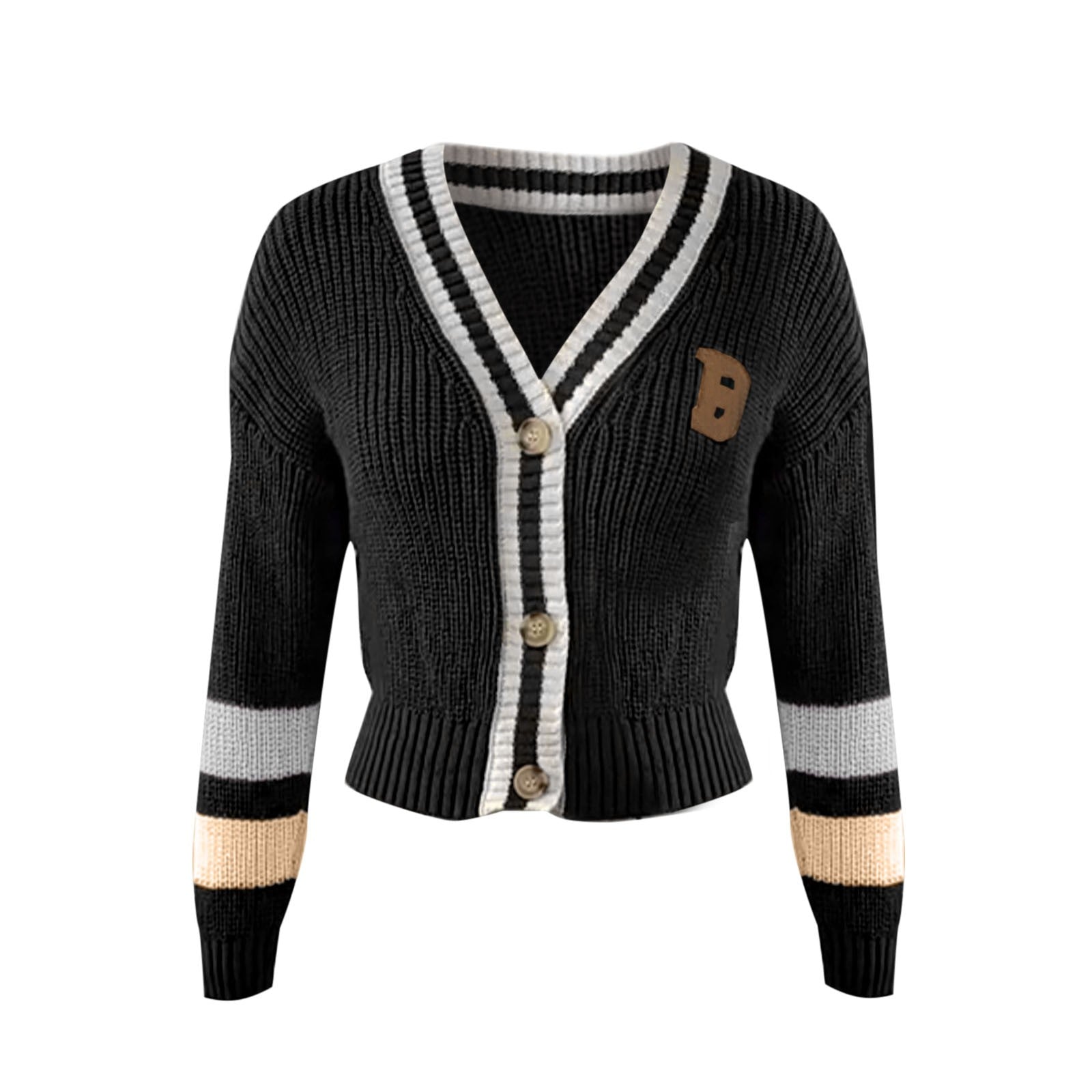 Loose Knitted V-Neck Sweater Coat