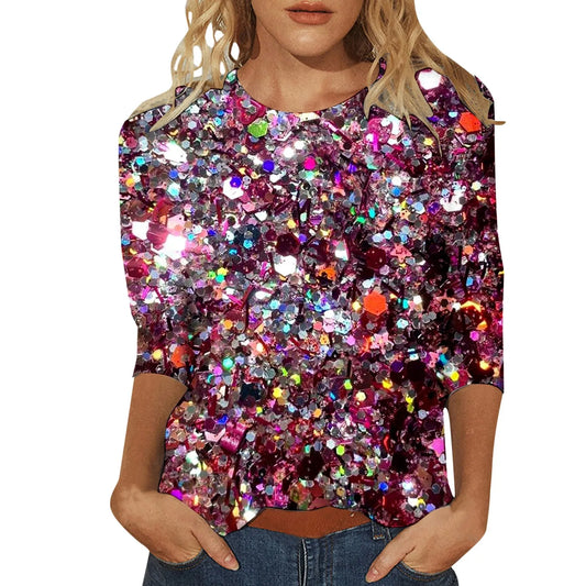 Stylish casual crew neck t-shirt for women