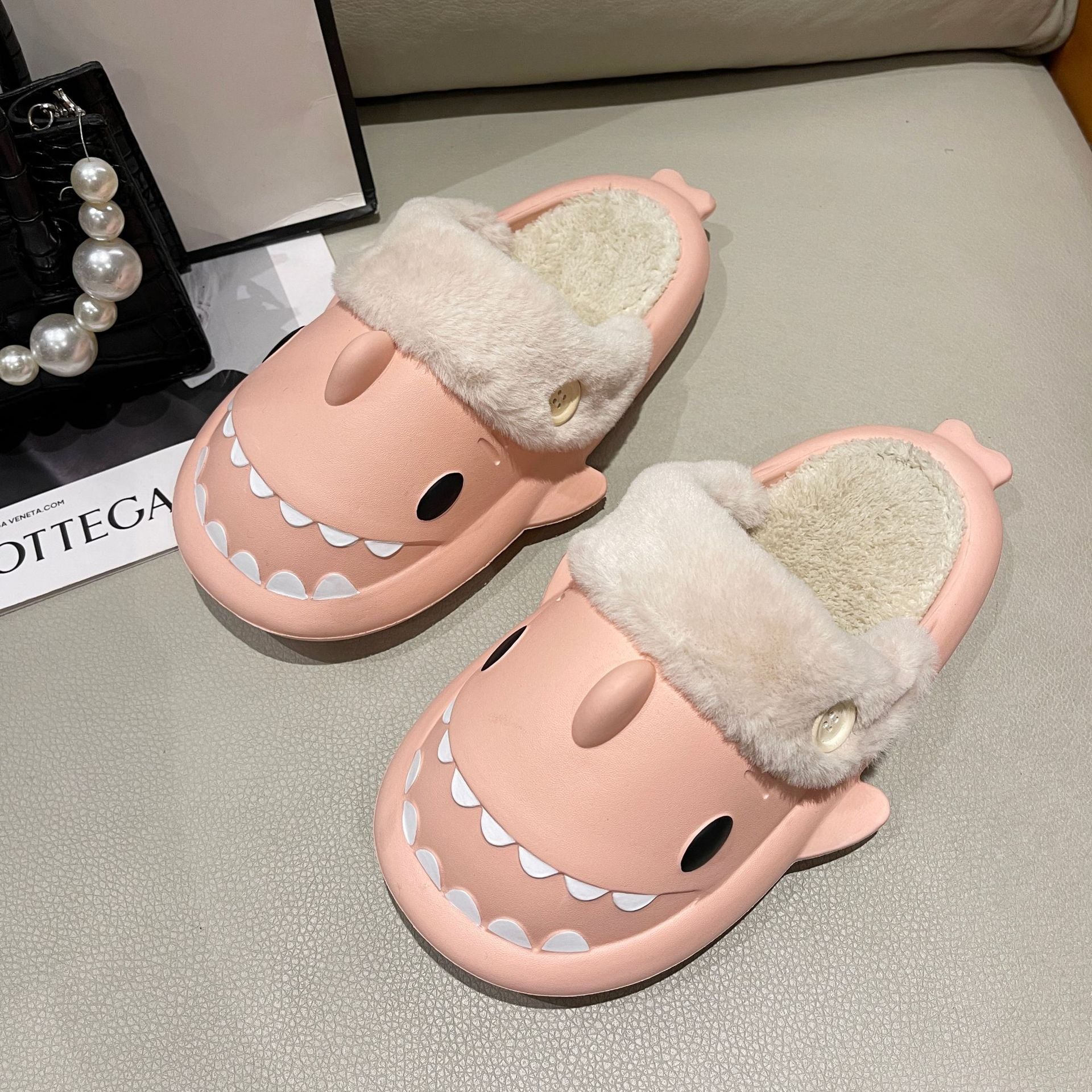 Waterproof Non-Slip Plush Slippers