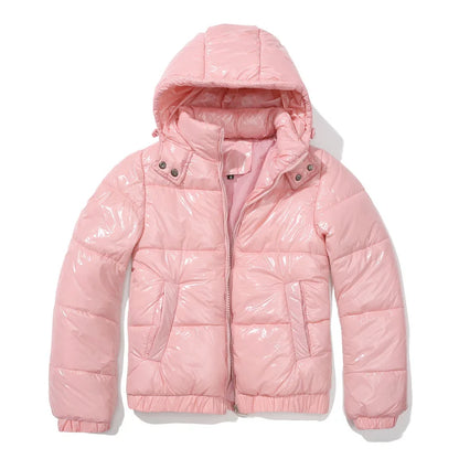 Women’s Puffer Jacket – Hooded Quilted Design – Relaxed Fit – Wind-Resistant Warmth