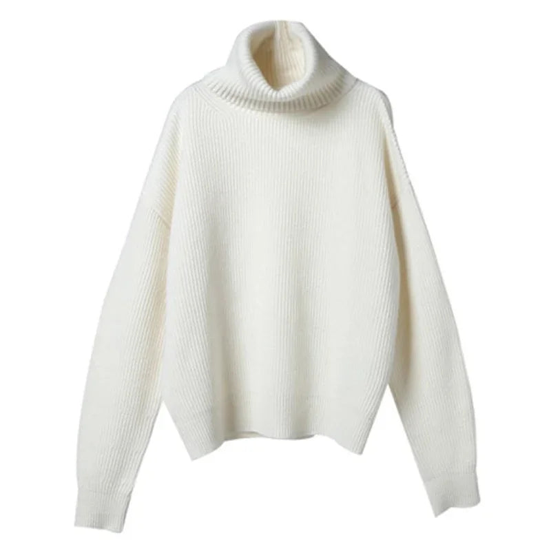 Oversized Knitted Turtleneck Sweater