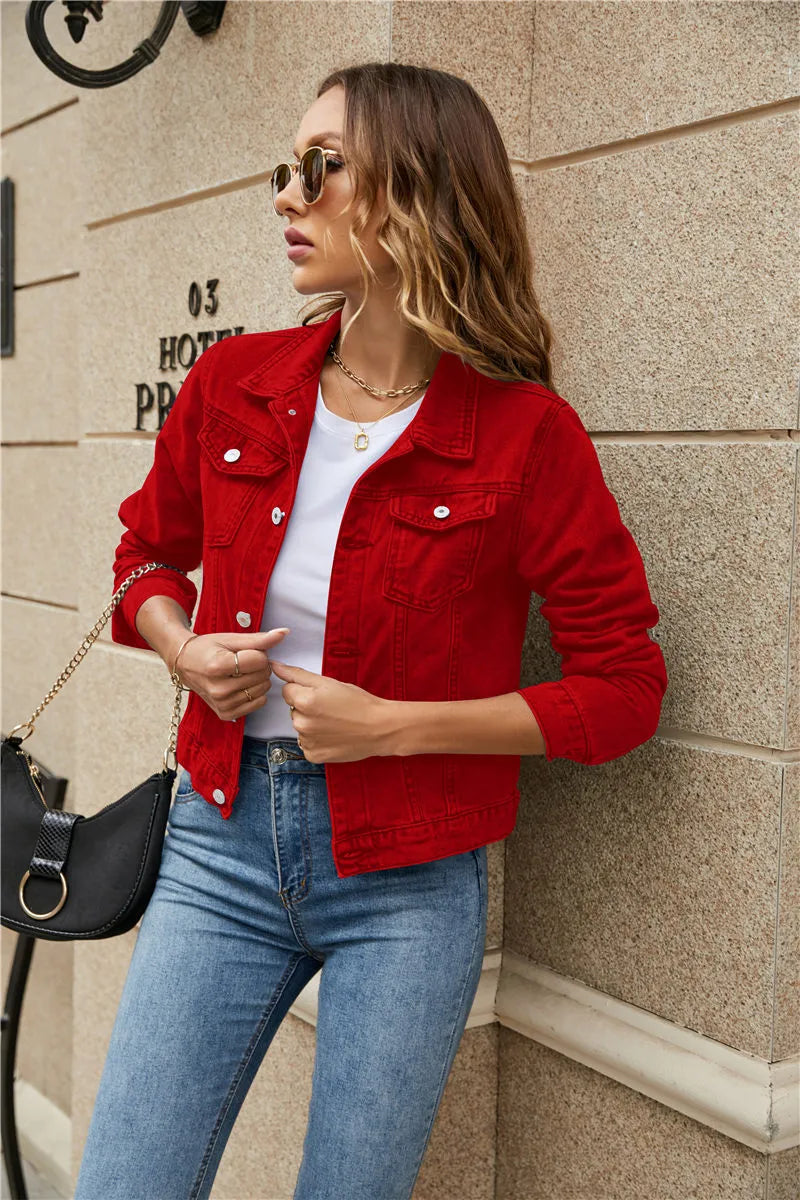 Women's slim fit denim jacket