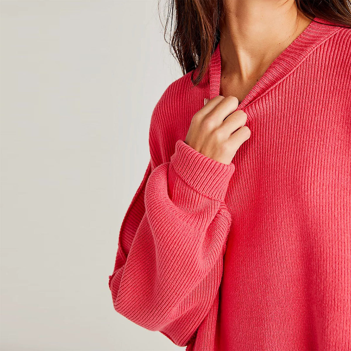 Oversized Bell Sleeve Pullover Sweater