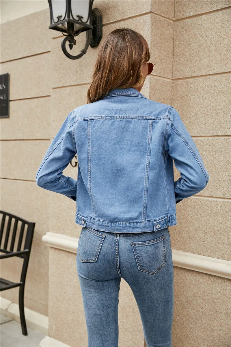 Women's slim fit denim jacket