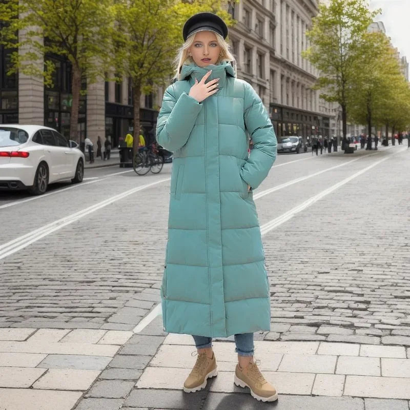 Women's over-the-knee parka coat