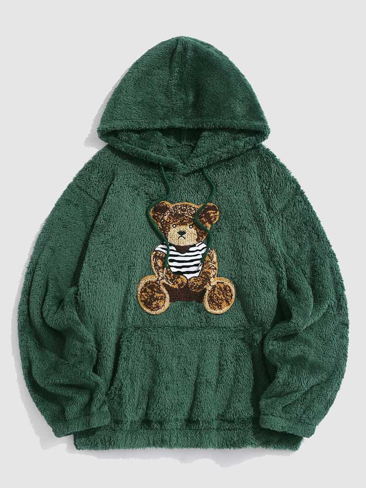 Women's jacket with teddy bear embroidery