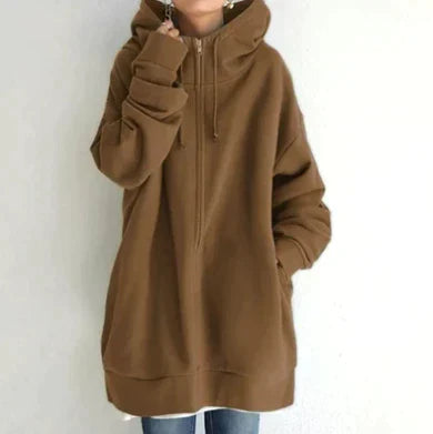 Winter zip hoodie for women