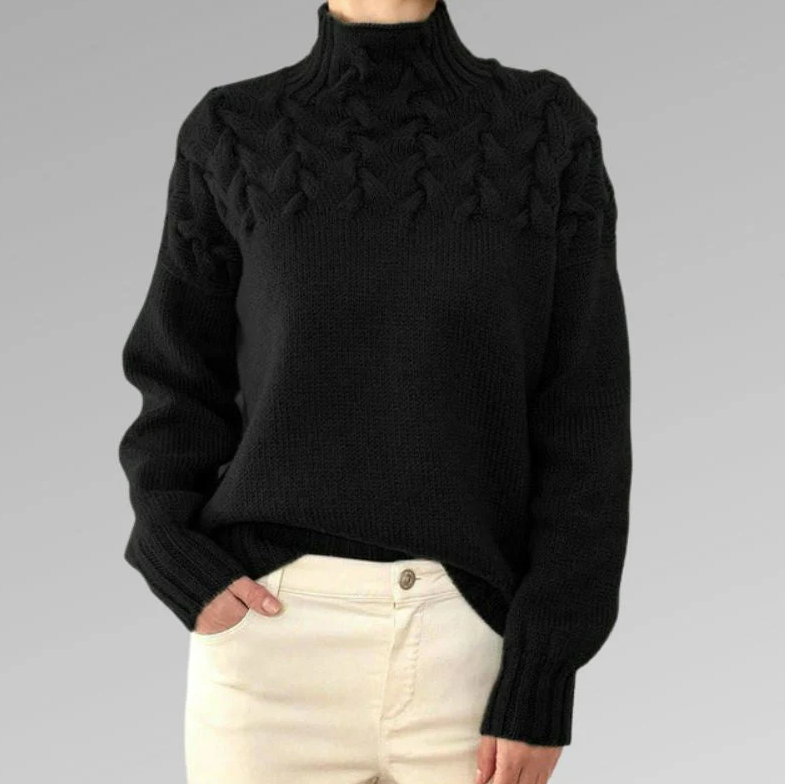 Women's elegant knitted sweater