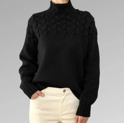Women's elegant knitted sweater
