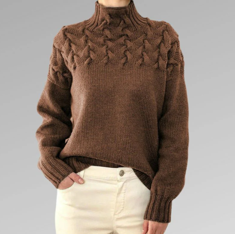 Women's elegant knitted sweater