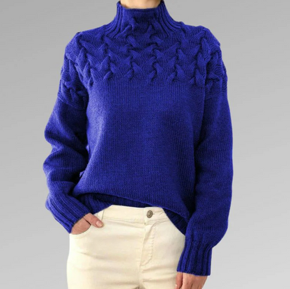 Women's elegant knitted sweater