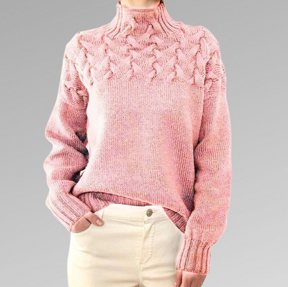 Women's elegant knitted sweater