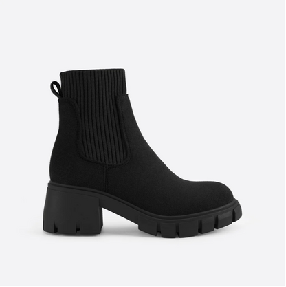 Women's thick heel ankle martin boots
