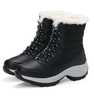 Women's winter thick high top plus fur boots