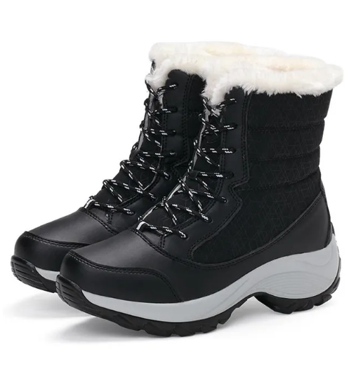 Thick Fur Winter High Top Boots