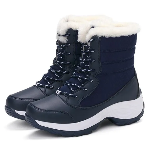 Women's winter thick high top plus fur boots