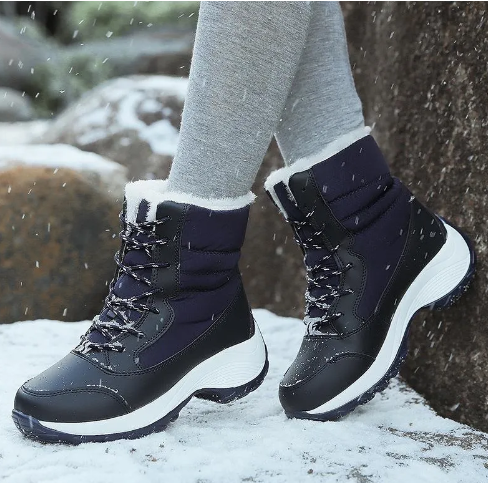 Women's winter thick high top plus fur boots