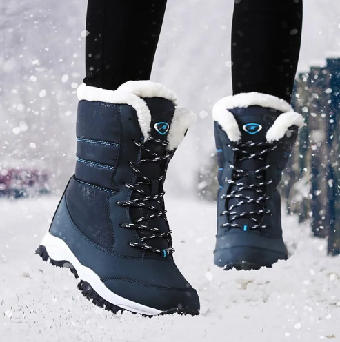 Women's winter thick high top plus fur boots