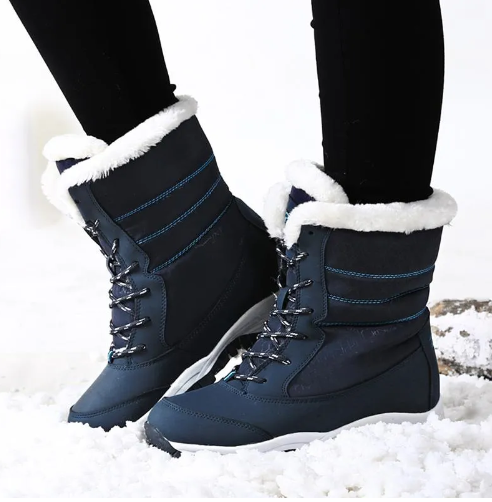 Women's winter thick high top plus fur boots