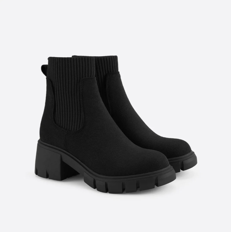 Women's thick heel ankle martin boots