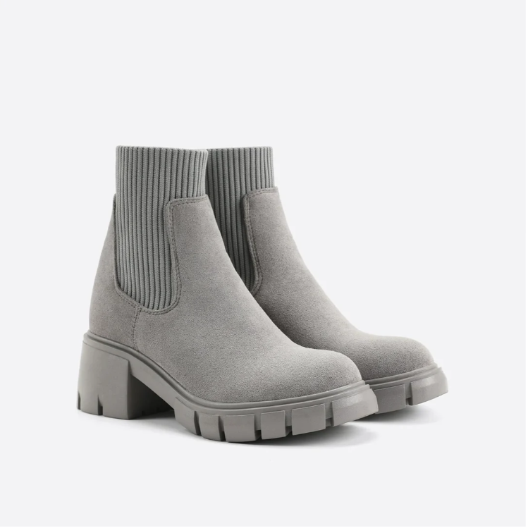 Women's thick heel ankle martin boots