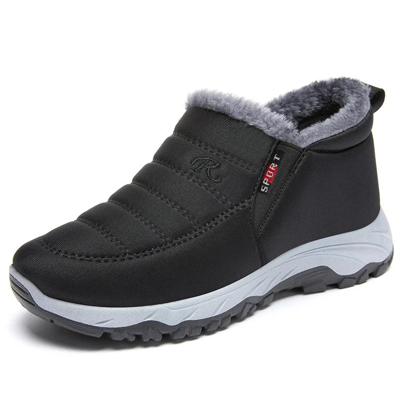 Quilted Waterproof Faux Fur Lined Winter Boots 