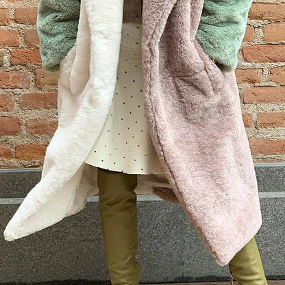 Women's winter warm fur coat