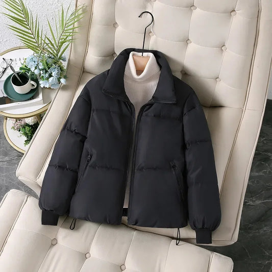 Stand Collar Winter Puffer Jacket
