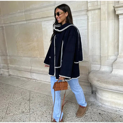 Stylish winter jacket for women with front pockets