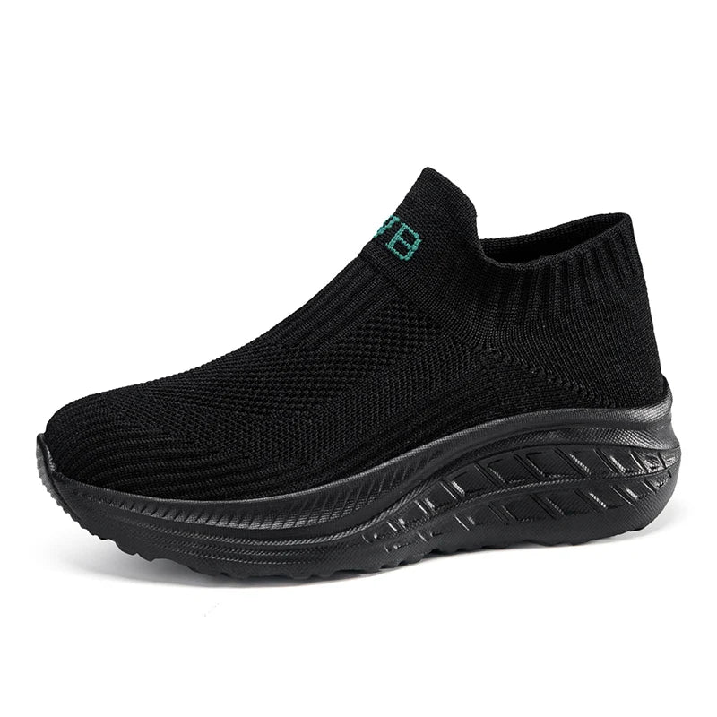 Breathable Knit Lightweight Slip-On Sneakers