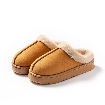 Olivia Comfort Fit Mule Slippers | Slip-On Fur Trim Mule Slippers