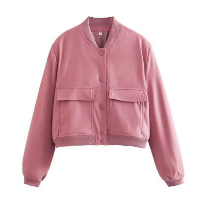 Women's french style autumn pilot jacket