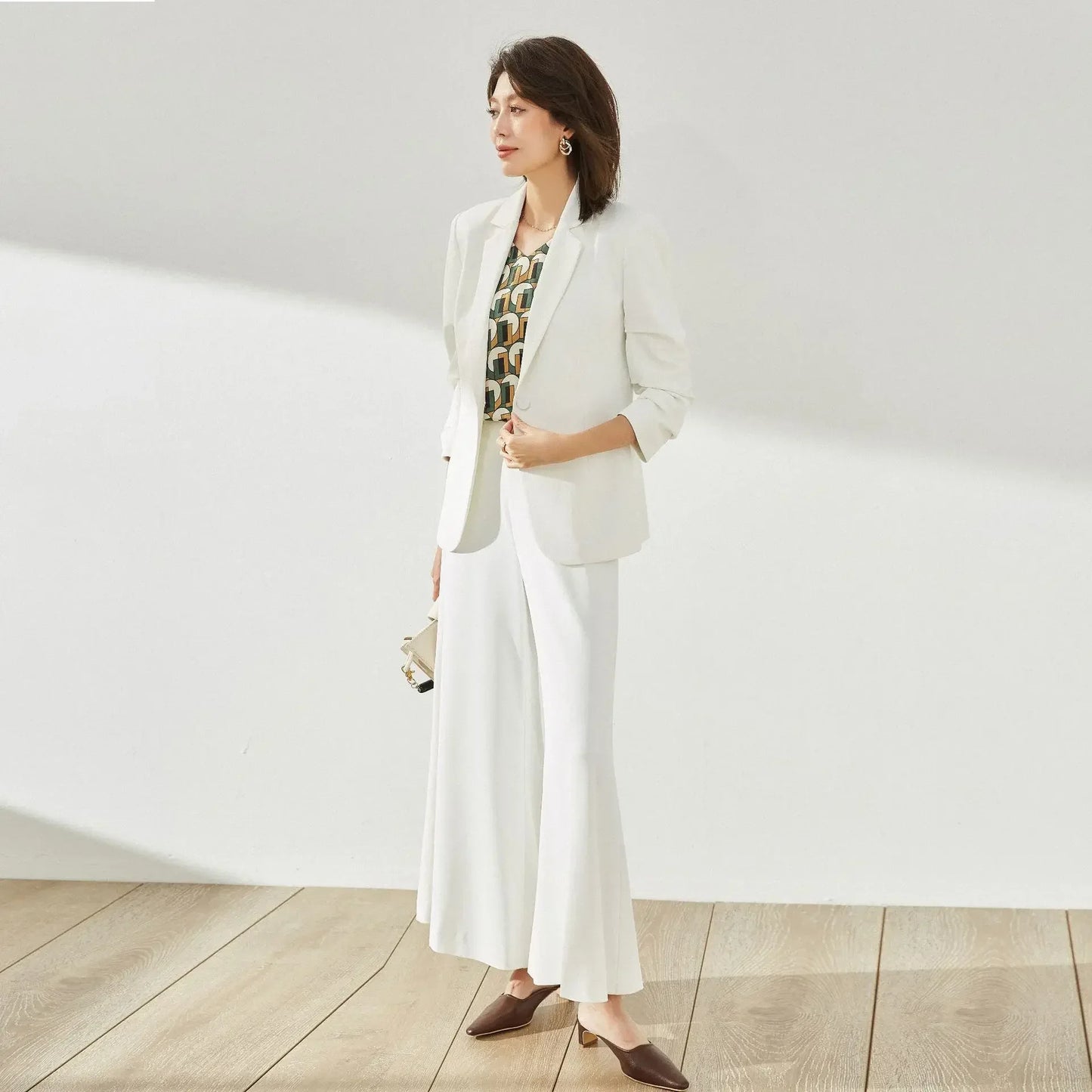 Women's autumn slim-fit lapel blazer