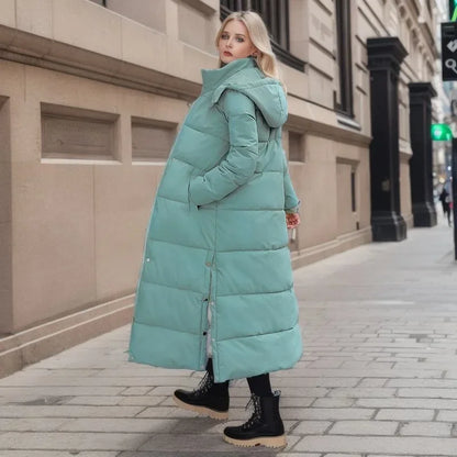 Women's over-the-knee parka coat