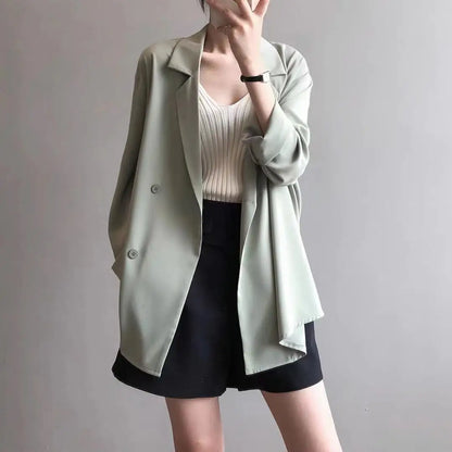 Women's lapel blazer - spring to autumn