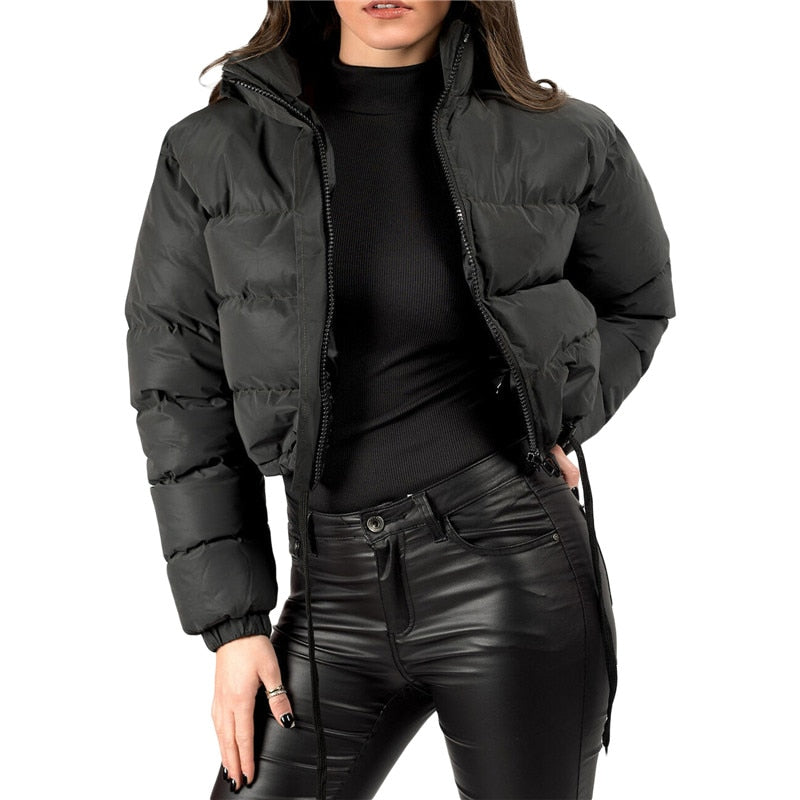 Women's warm padded winter jacket