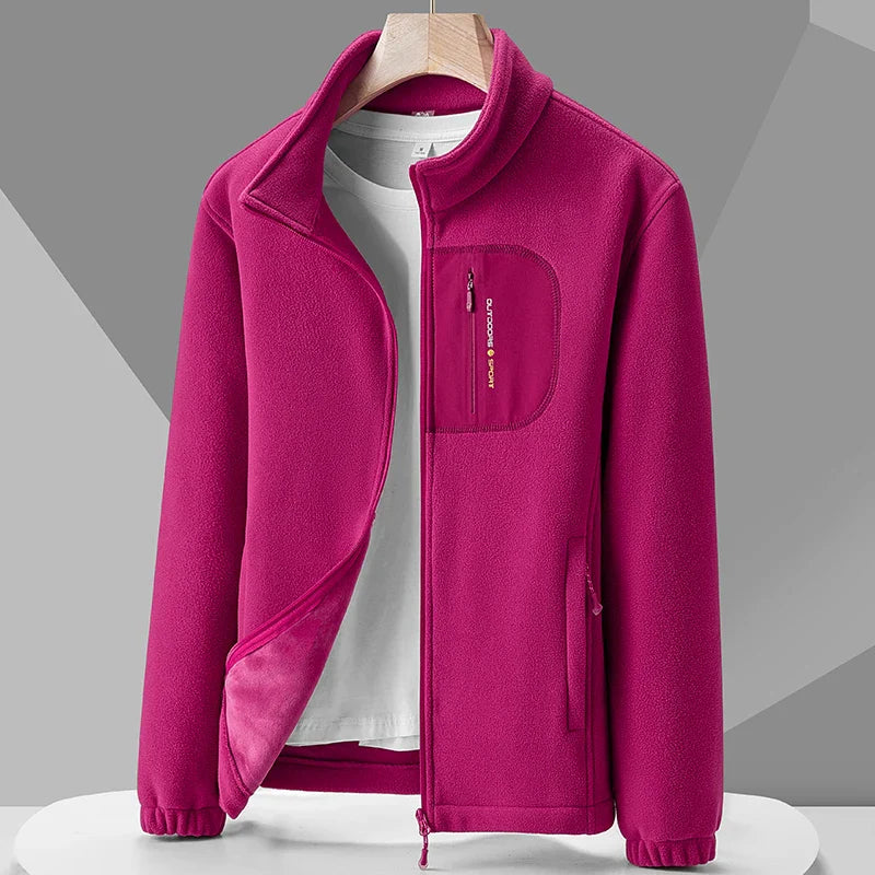 Polar Fleece Zip Front Fleece Jacket 