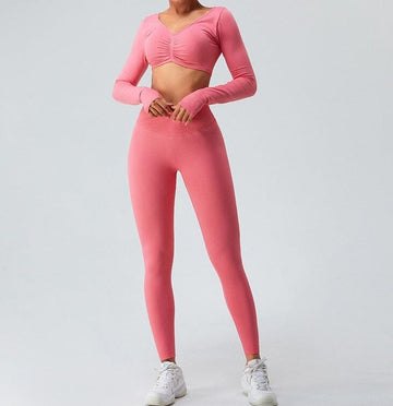 Freya - elegant empress fitness set - leggings + top