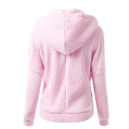 Women's hooded  fleece jacket