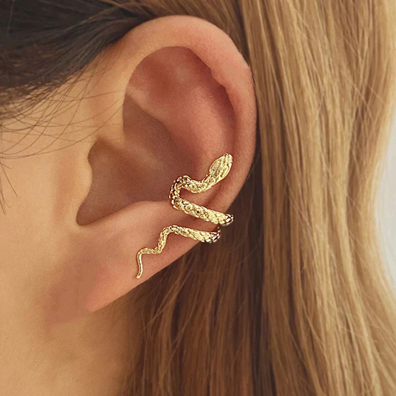 Andrea - snake clip-on earrings