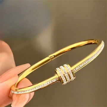 Giuseppia - diamond waist plated bangles