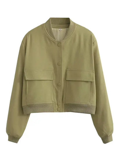 Women's french style autumn pilot jacket