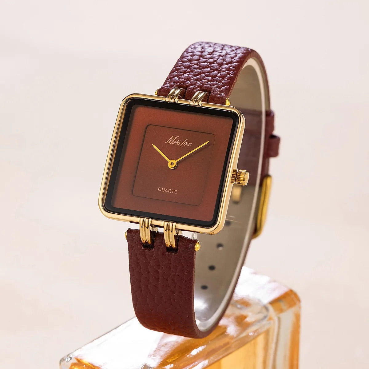Isla Square Face Wrist Watch | Gold-Tone Hardware Wrist Watch