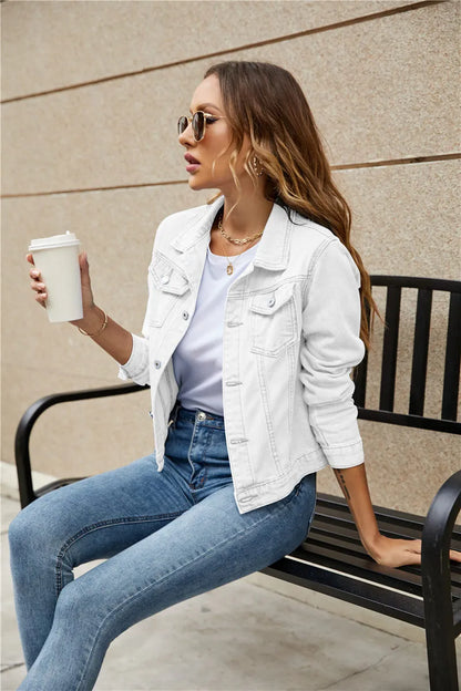 Women's slim fit denim jacket