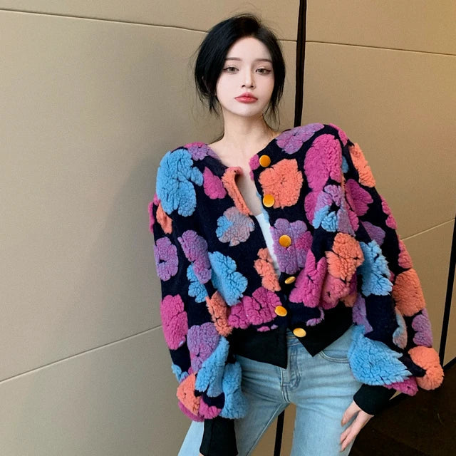 Women’s retro chic contrast cardigan