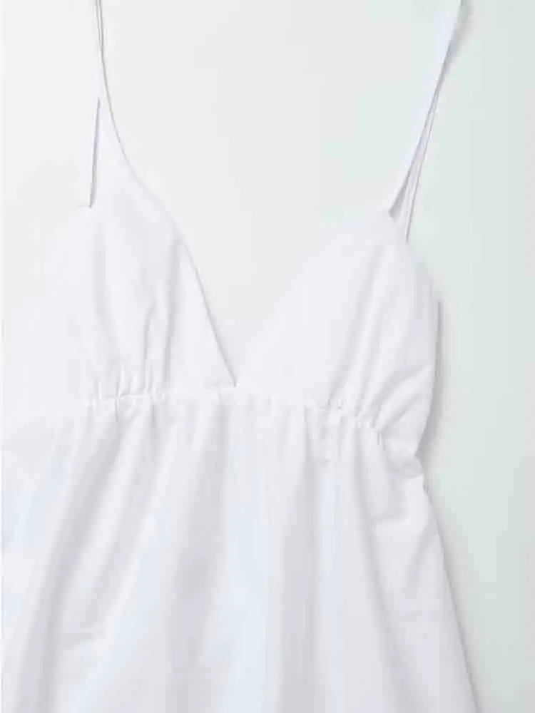 Women's Maxi Dress - Backless Spaghetti Strap - Flowy Loose Fit Elegant Wear