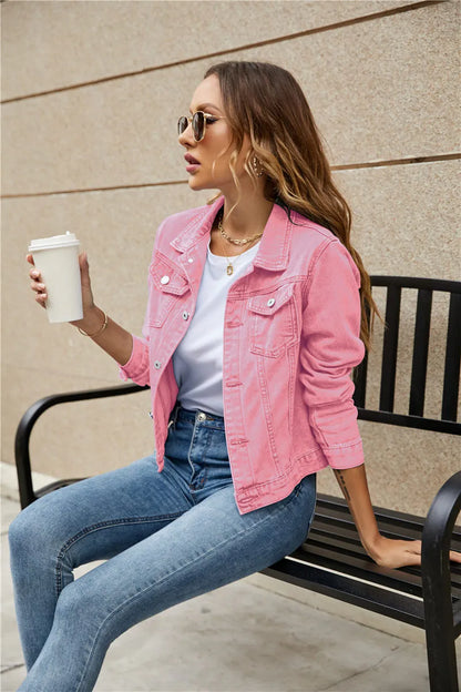 Women's slim fit denim jacket