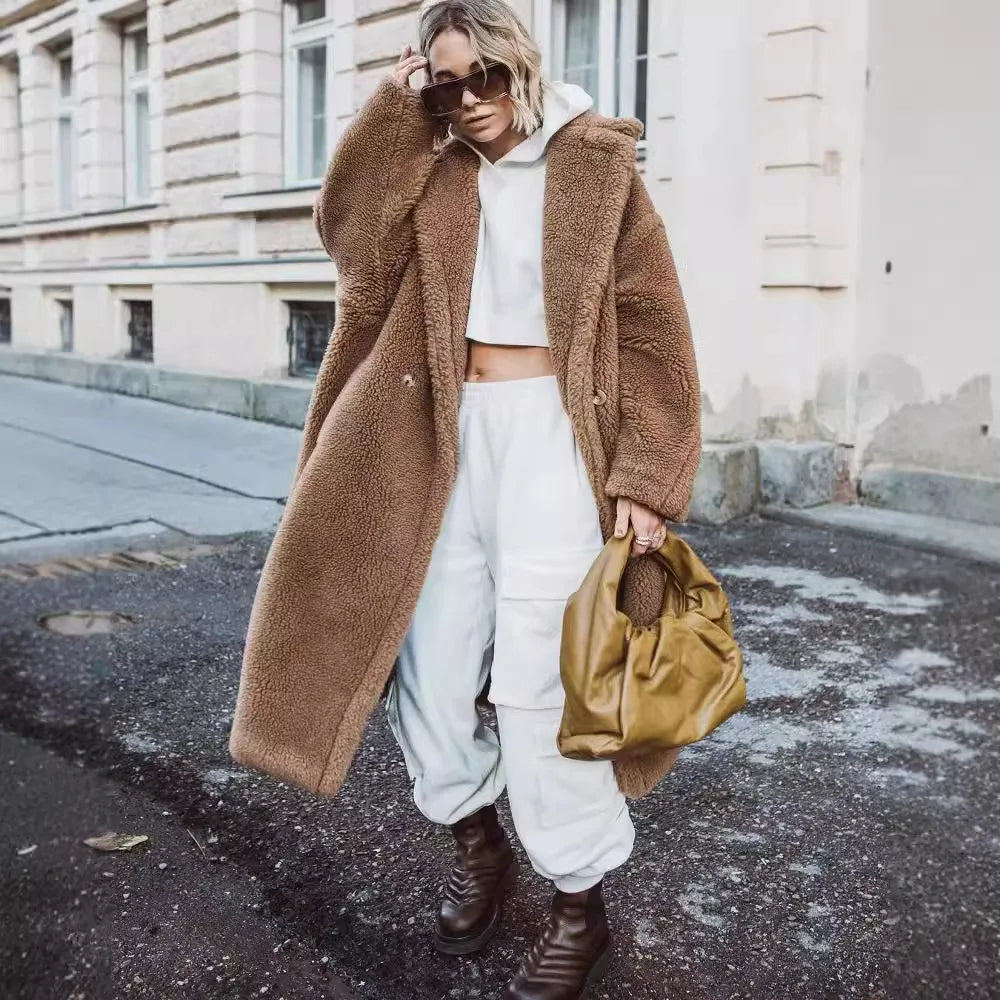 Plush Soft Oversized Relaxed Fit Coat 