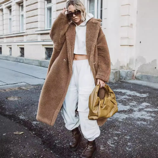 Plush Soft Oversized Relaxed Fit Coat 
